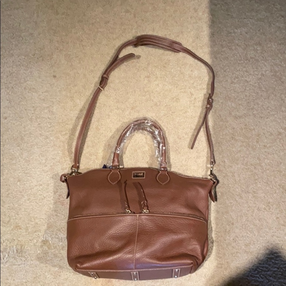 Dooney & Bourke Large Pocket Satchel - Bark